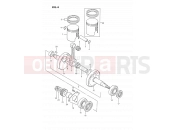 SUZUKI DS80 S (1995) (E03) 4 - CRANKSHAFT