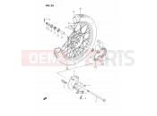 SUZUKI DS80 S (1995) (E24) 25 - FRONT WHEEL