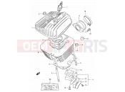 1 - CYLINDER - Suzuki DS80 V (1997) (E03,E28,E33)