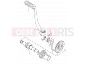 12 - KICK STARTER - Suzuki DS80 V (1997) (E03,E28,E33)