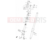 29 - STEERING STEM - Suzuki DS80 V (1997) (E03,E28,E33)