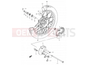 30 - FRONT WHEEL - Suzuki DS80 V (1997) (E03,E28,E33)