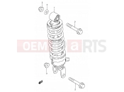 32 - REAR SHOCK ABSORBER - Suzuki DS80 V (1997) (E03,E28,E33)