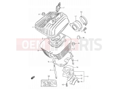 SUZUKI DS80 V (1997) (E24) 1 - CYLINDER