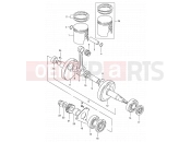 SUZUKI DS80 X (1999) (E03,E28,E33) 4 - CRANKSHAFT