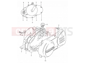 SUZUKI DS80 X (1999) (E24) 3 - CRANKCASE COVER