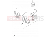 SUZUKI FB100 / FB100D R (1994) 25 - FRONT TURN SIGNAL LAMP (E01,E30,E43,E45,E71,P01)