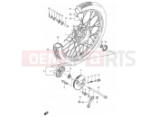 SUZUKI FB100 / FB100D S (1995) 48 - FRONT WHEEL (SEE NOTE)
