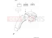 SUZUKI GN125E P (1993) (E03) 37 - REAR FENDER