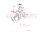 SUZUKI GN125E P (1993) (E03,E28,E33) 35 - FRONT WHEEL