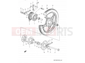 SUZUKI GN125E P (1993) (E03,E28,E33) 44 - REAR WHEEL