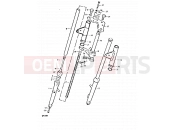 SUZUKI GP125 N (1992) 80 - FRONT FORK (GP125UN E14 F.NO.106421~)