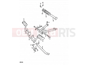 SUZUKI GP125U C (1978) 54 - STAND - FOOTREST (E18)