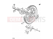 SUZUKI GP125U C (1978) 98 - REAR WHEEL