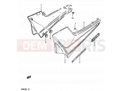 SUZUKI GR650 / GR650X E (1984) 52 - FRAME COVER (GR650XE)
