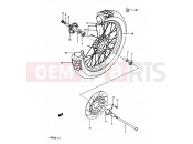 SUZUKI GR650 / GR650X E (1984) 59 - FRONT WHEEL (GR650XD/XE)