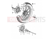 SUZUKI GS1000 T (1996) 53 - FRONT WHEEL (GS1000T)