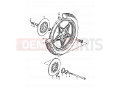 SUZUKI GS1000 S (1995) 37 - FRONT WHEEL