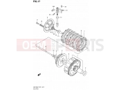 SUZUKI GS125U R (1999) 17 - CLUTCH