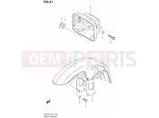 SUZUKI GS125U R (1999) 41 - FRONT FENDER - HEADLAMP HOUSING