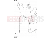 SUZUKI GS125U R (1999) 42 - HANDLEBAR - FRONT CABLE