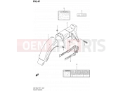SUZUKI GS125U R (1999) 47 - REAR FENDER