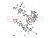 SUZUKI GS450 T (1996) 66 - REAR WHEEL (CAST WHEELS)