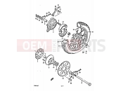 SUZUKI GS450 T (1996) 67 - REAR WHEEL (SPOKE WHEELS)