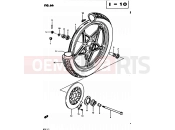 SUZUKI GS450S Z (1983) 66 - FRONT WHEEL (MODEL Z)