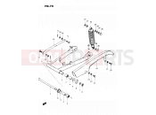 SUZUKI GS450L T (1996) 70 - REAR SWINGING ARM