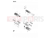 SUZUKI GS450L X (1999) 43 - FOOTREST
