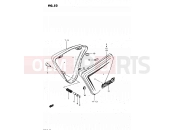 SUZUKI GS450L X (1999) 53 - FRAME COVER (MODEL Z)