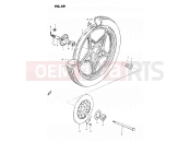 SUZUKI GS450L X (1999) 59 - FRONT WHEEL (MODEL T, X)