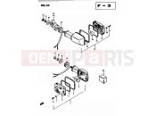 SUZUKI GS450L D (1983) 33 - TURN SIGNAL LAMP (E15)
