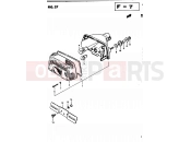SUZUKI GS450L D (1983) 37 - REAR COMBINATION LAMP