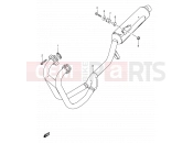 SUZUKI GS500U K1 (2001) 15 - MUFFLER