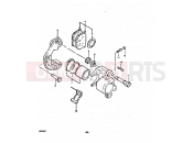 SUZUKI GS550 T (1996) 59 - FRONT CALIPERS (SINGLE DISK)