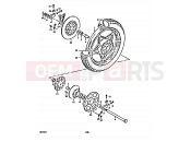 SUZUKI GS550 T (1996) 68 - REAR WHEEL (CAST WHEELS)