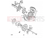 SUZUKI GS550E T (1996) 69 - REAR WHEEL (SPOKE WHEELS)