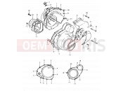 5 - CRANKCASE COVER - Suzuki GS550L T (1996)