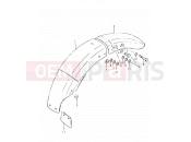 59 - REAR FENDER - Suzuki GS550L T (1996)