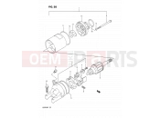 20 - STARTING MOTOR - Suzuki GSF400 M (1991) Bandit (E02)