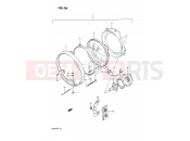 26 - HEADLAMP (MODEL M/N) - Suzuki GSF400 M (1991) Bandit (E02)