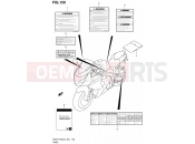 SUZUKI GSX-R1000UF L3 (2013) (E21) 159 - LABEL (GSX-R1000L3 E21)
