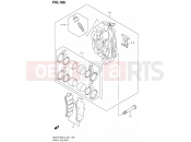 SUZUKI GSX-R1000UF L3 (2013) (E21) 186 - FRONT CALIPER (GSX-R1000ZL3 E24)