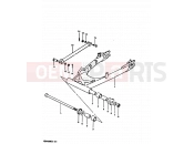 SUZUKI GSX400FE X (1999) 62 - REAR SWINGING ARM (E02, E22)
