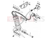 SUZUKI GSX750ES / GSX750EF / GSX750E E (1984) 75 - SHOCK ABSORBER (MODEL E)