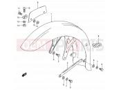 SUZUKI K125 L (1990) 37 - FRONT FENDER