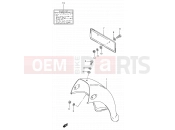 SUZUKI K125 L (1990) 44 - REAR FENDER