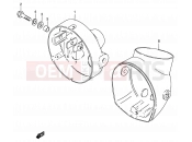 SUZUKI K125 L (1990) 36 - HEADLAMP HOUSING